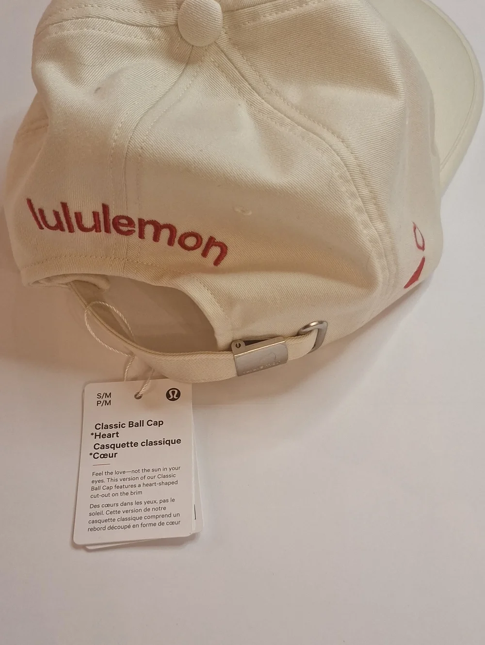 NWT LULULEMON classic Ball Cap Heart Valentines Edition S/M